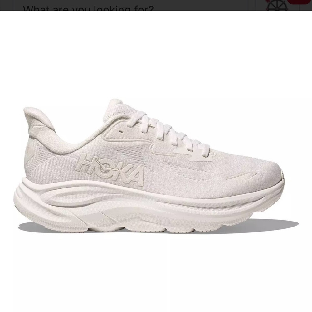 Hoka Clifton 10 women’s running shoe in white, size 8.5